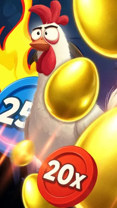 Chicken Hoops egg launching gameplay with dungeon arena